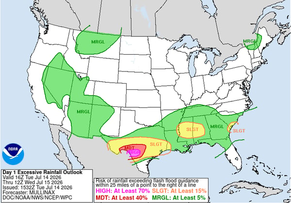 Excessive Rain Outlook through 8 am ET July 15