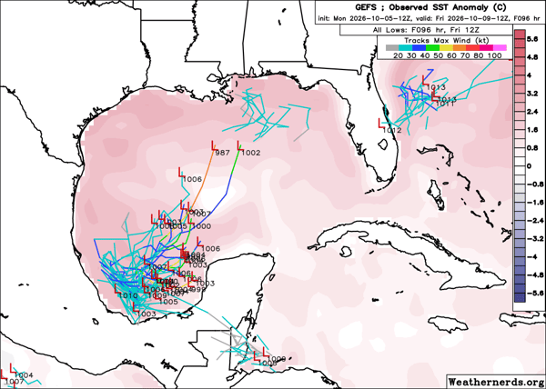 GFS Ensembles from 12Z Oct 5th
