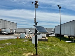 Weatherstem weather station portrait at a distribution facility