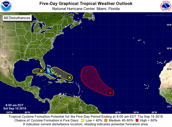 All Sep 10 Atlantic tropical outlooks since 2016