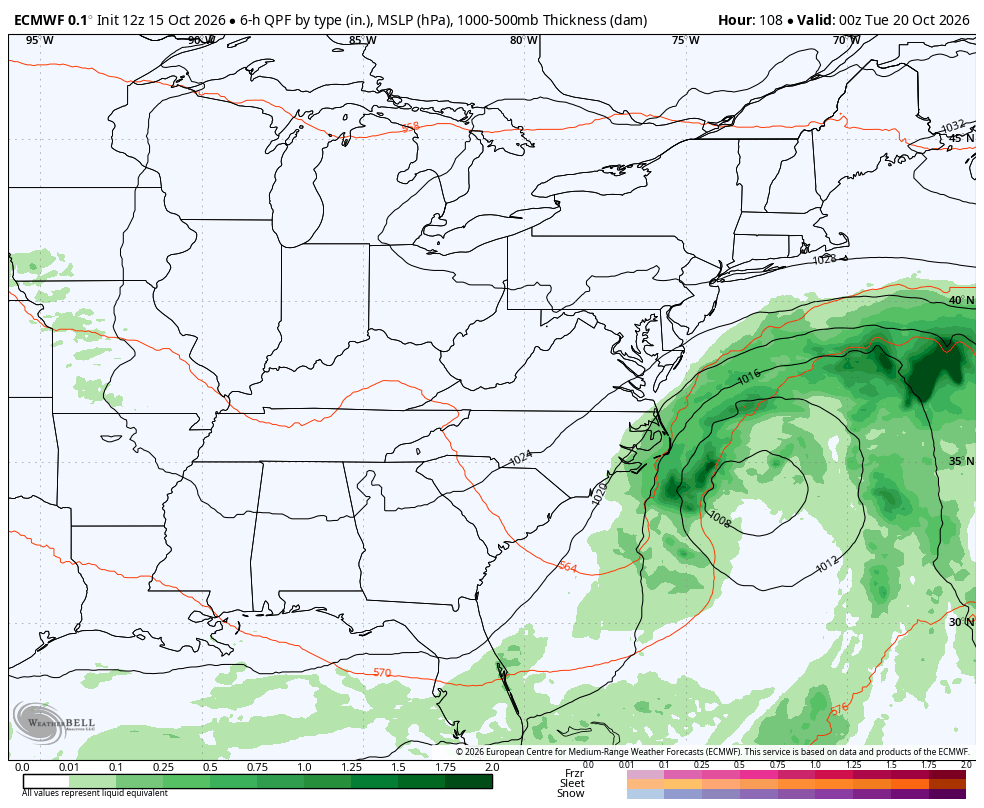Euro Model Valid Monday Night 