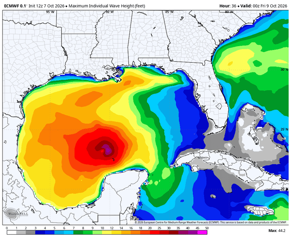 Isaias wave forecast 
