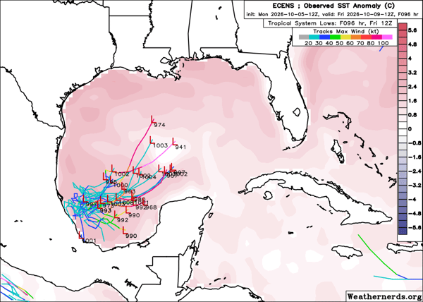 Invest 92L Euro Ensemble from 12Z Oct 5th