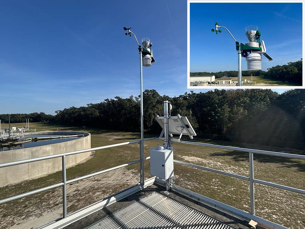 weather station at a public works location