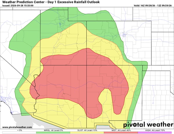 Monday's WPC Flood Outlook