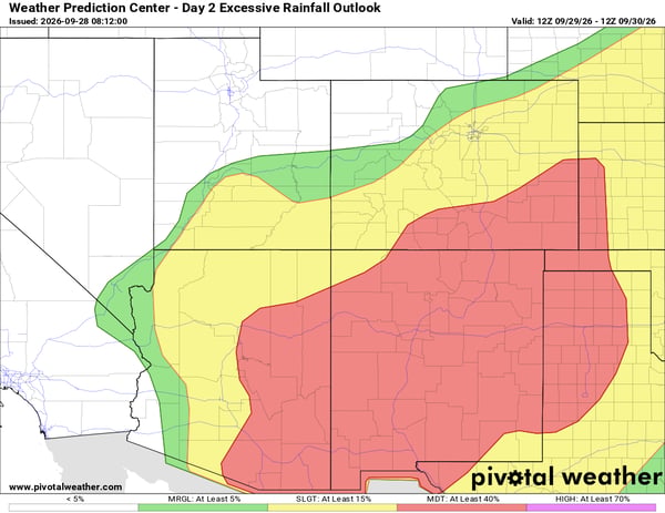 Tuesday's WPC Flood Outlook