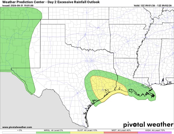 Tuesday Excessive Rain Outlook