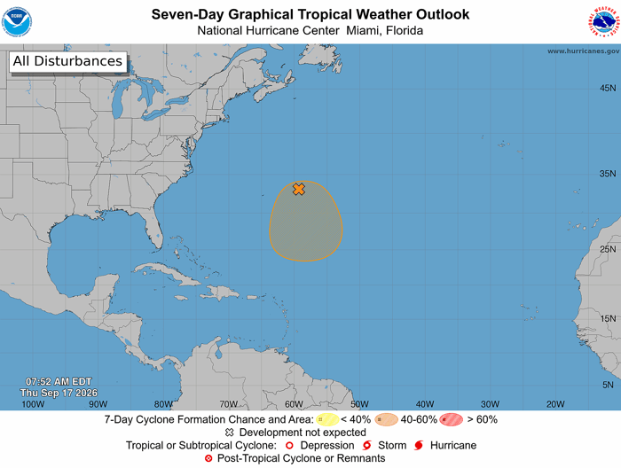 Atlantic Basin Tropical Outlook valid 8 am Sep 17