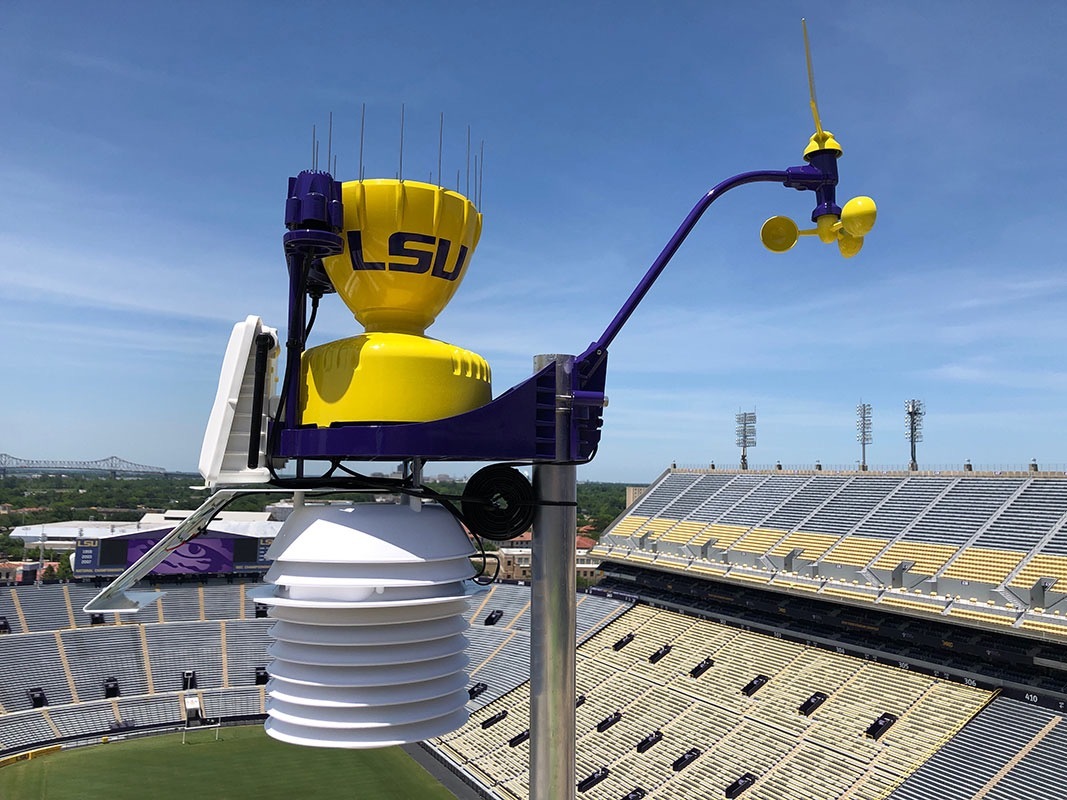 Weatherstem station at LSU Tiger Stadium