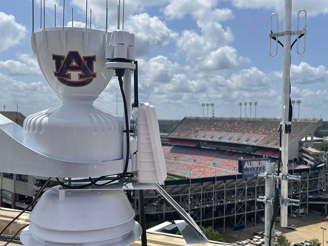Weatherstem station at Jordan-Hare, Auburn University