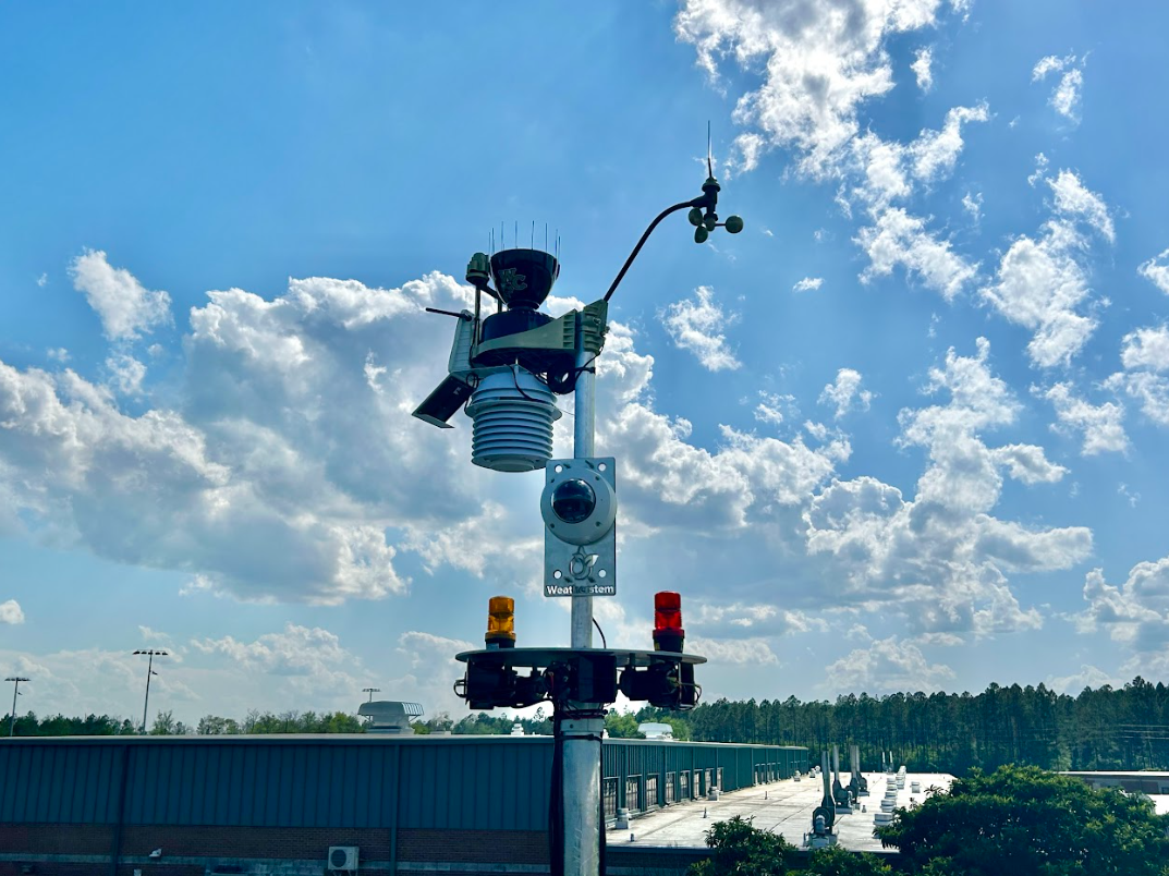 Weatherstem Protect and Blast at a high school athletic complex, WBGT and lightning monitoring