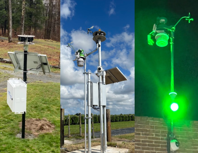 Weatherstem Protect, Blast, and Bright deployed together at a venue