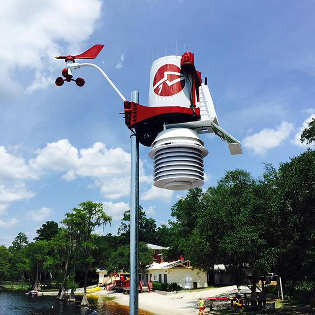 Weatherstem weatherstation at a camp