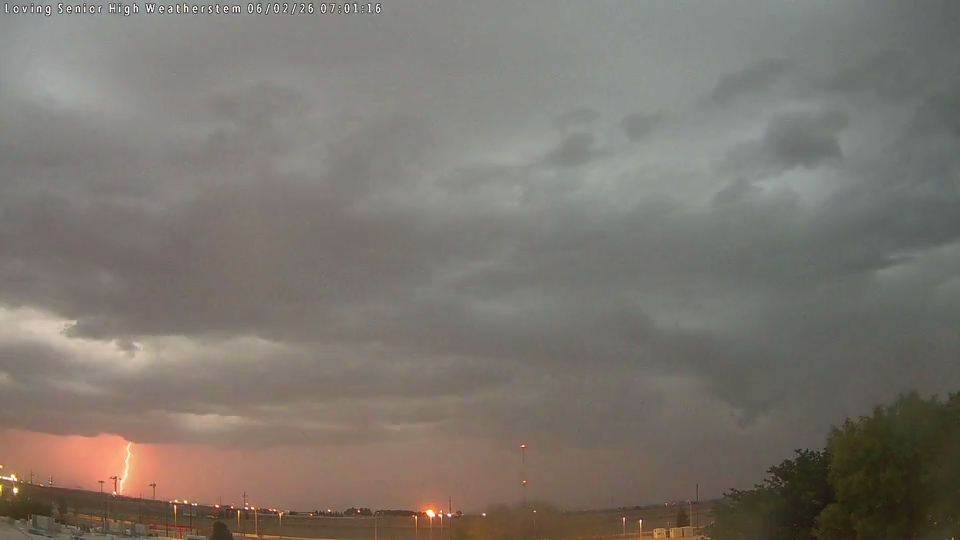 Lightning Stike near a High School
