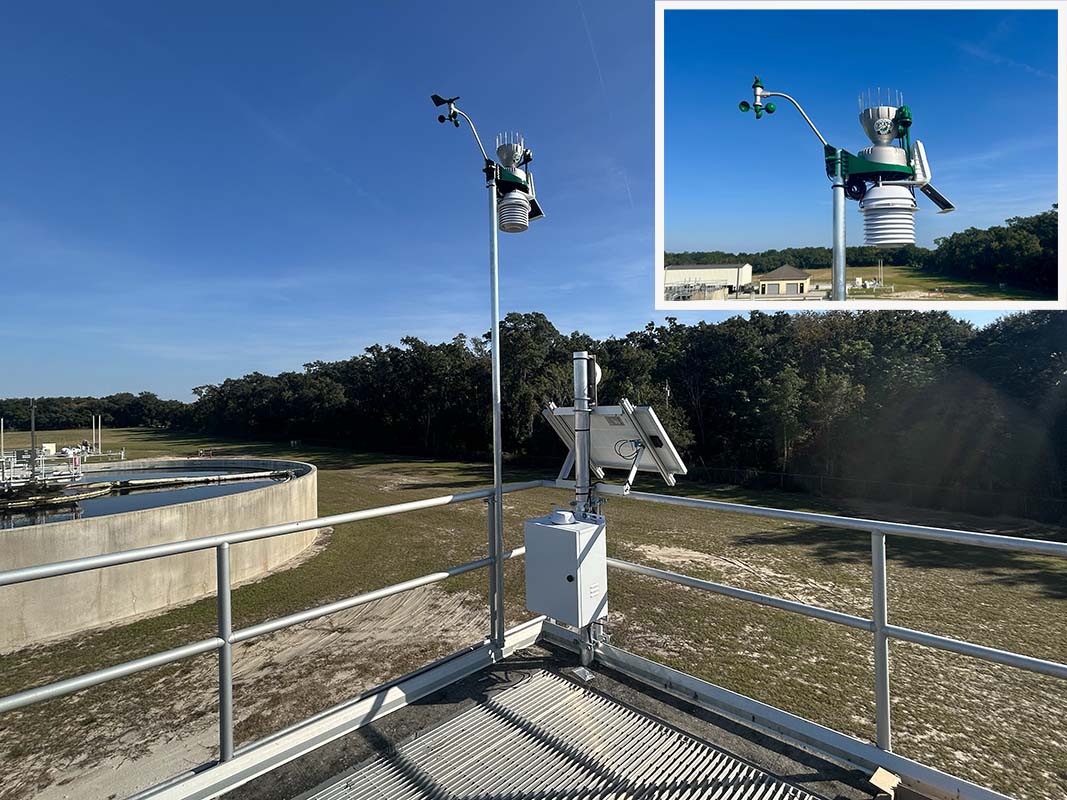 weather station at a public works location